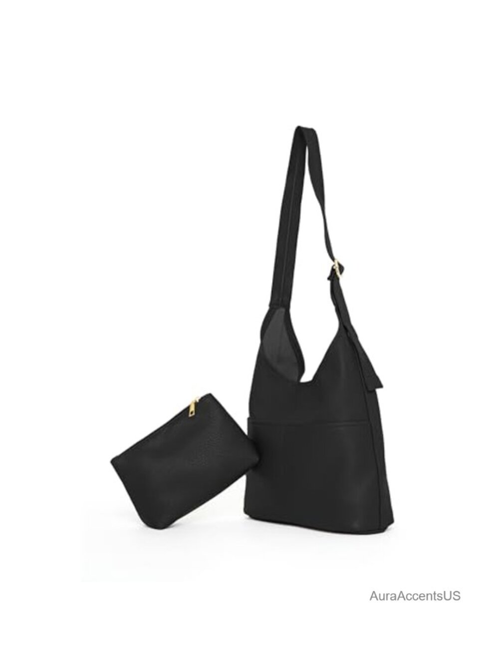 Slouchy Hobo Tote Bag Women Vegan Leather Large Handbag Crossbody with Coin